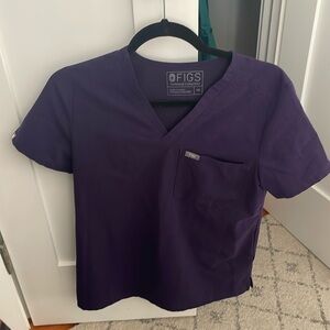 FIGS Caterina scrub top XS purple